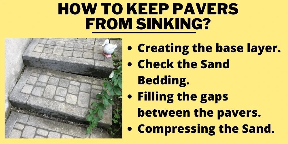How to Keep Pavers From Sinking?