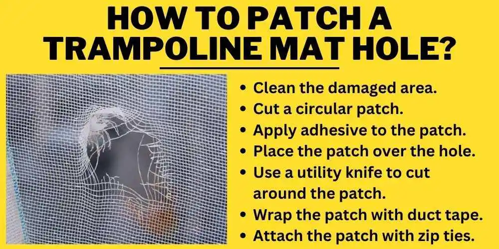 How to Patch a Trampoline Mat Hole (easy steps)