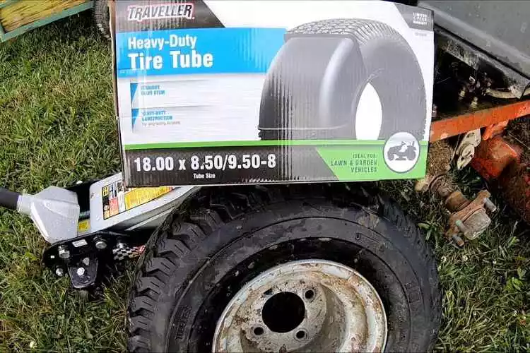 Can you put a tube in a tubeless tire mower