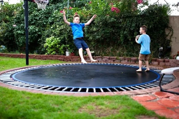 Can you put a normal trampoline in the ground