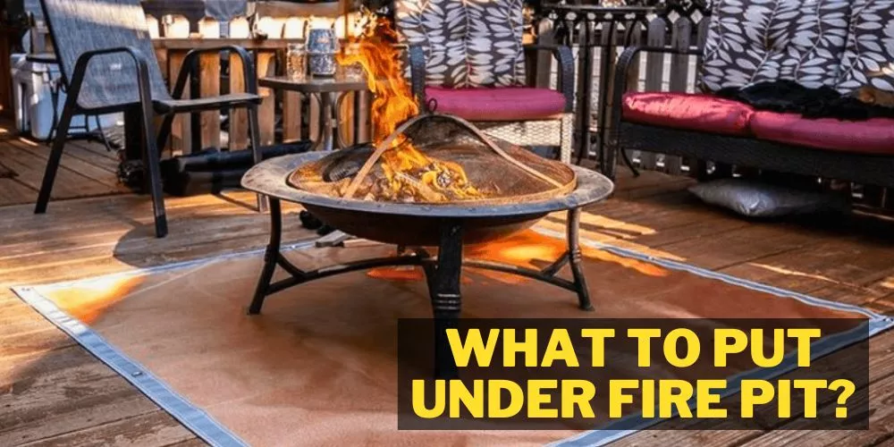 What to put under fire pit