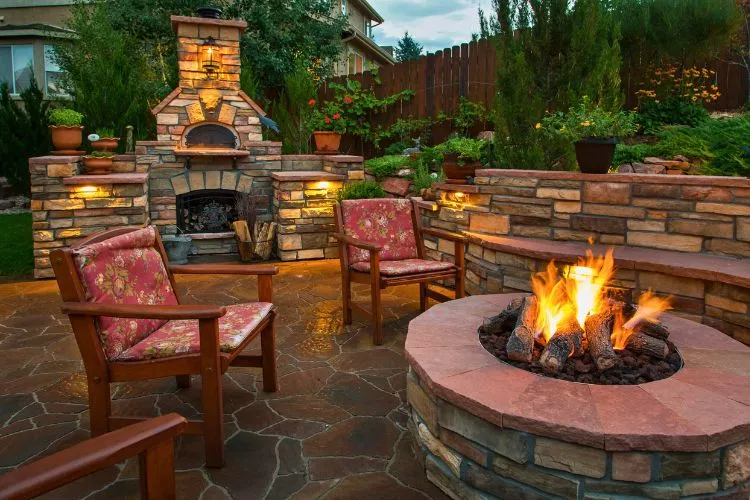 How much clearance do you need for a fire pit