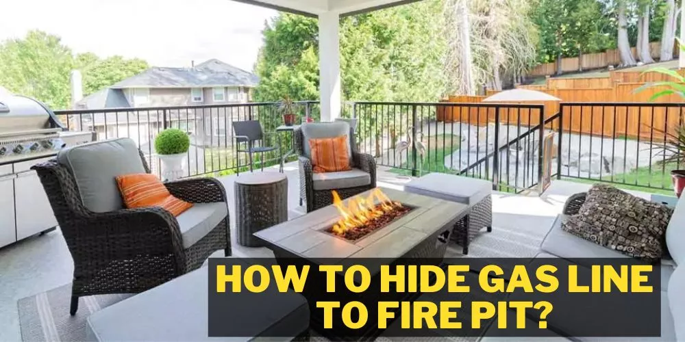 How to hide gas line to fire pit