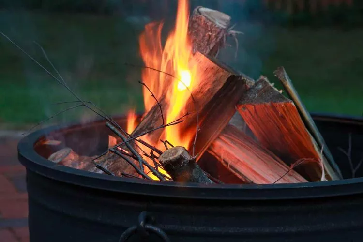 What should you not burn in a fire pit